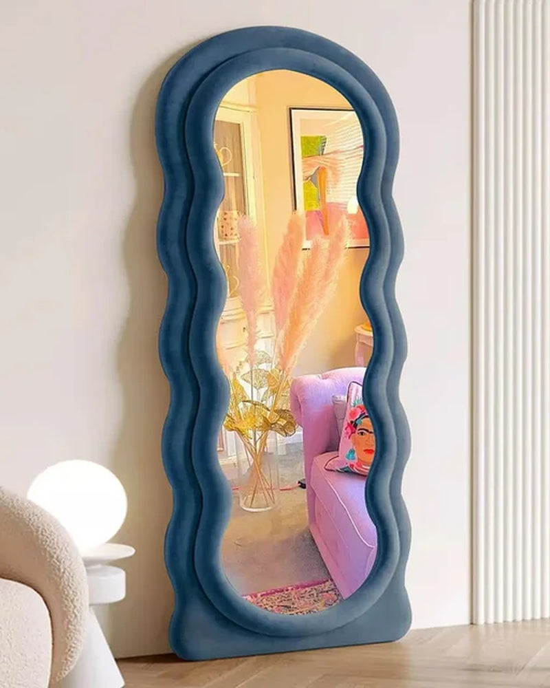 Floor Mirror, 63" X 24" Wall Mirrors, Floor Mirrors with Flannel Fram, Floor Mirror