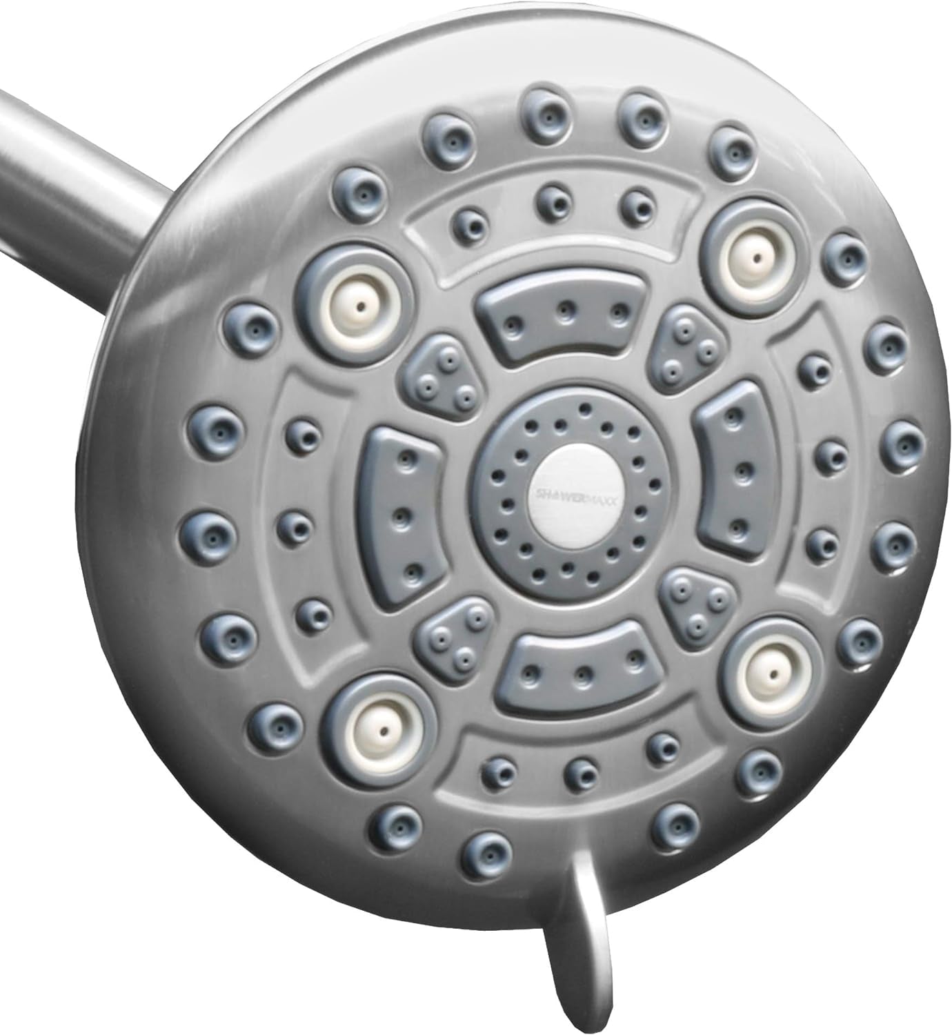 Luxury Spa Series: Chrome Shower Head, 5 Inch 6 Spray Settings Adjustable High Pressure Showerhead with 360 Degree Tilt, Experience Maxx-Imum Comfort and Elegance (Chrome Polished)