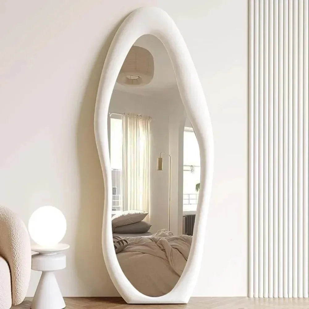 Floor Mirror, 63" X 24" Wall Mirrors, Floor Mirrors with Flannel Fram, Floor Mirror