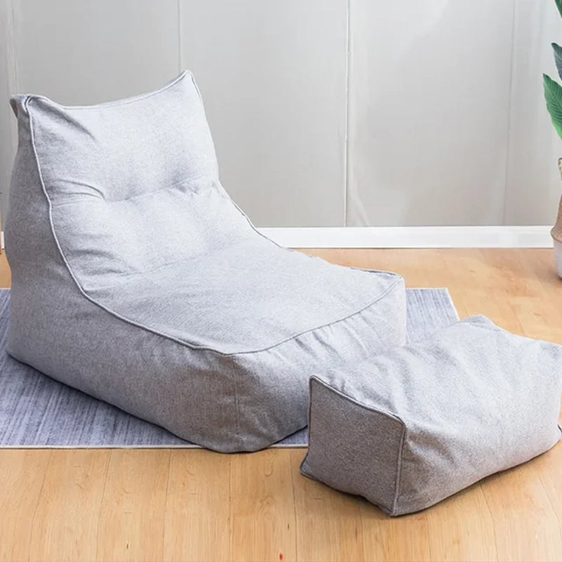 2Pcs/Set Large Bean Bag Combination Sofas Cover Chairs No Lining Bag No Filling Indoor Lazy Lounger Adults Kids Simple Design