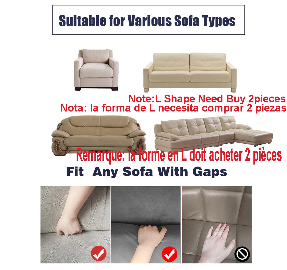 Elastic Sofa Cover for Living Room Adjustable Marble Sofas Chaise Covers Lounge Sectional Couch Corner Sofa Slipcover L Shape