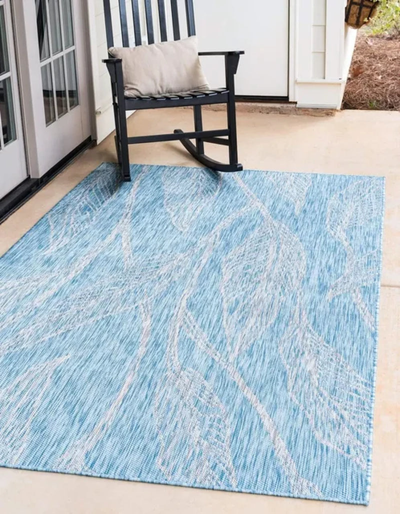 Outdoor Area Rug 9' X 12', Outdoor Botanical Collection Area Rug