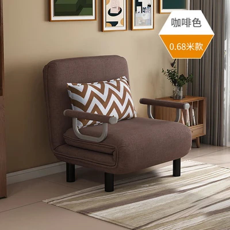 K-STAR Folding Sofa Bed Armchair Sleeper Leisure Recliner Fabric Breathable Lazy Sofas Single Living Room Lounge Chair Bed 2024