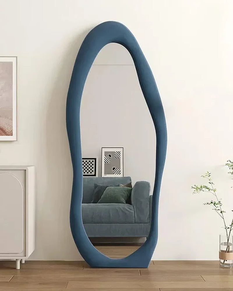 Floor Mirror, 63" X 24" Wall Mirrors, Floor Mirrors with Flannel Fram, Floor Mirror