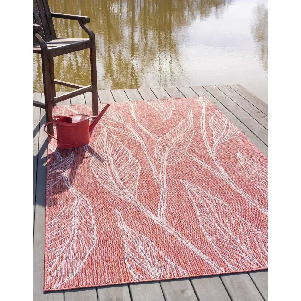 Outdoor Area Rug 9' X 12', Outdoor Botanical Collection Area Rug